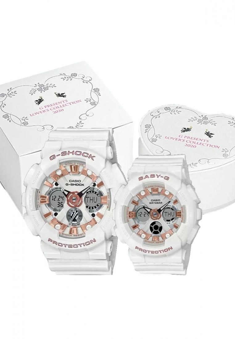 Casio G-shock Baby-g Couple Watch LOV-20A-7A Digital Analog Rubber Strap Watch-Watch Portal Philippines