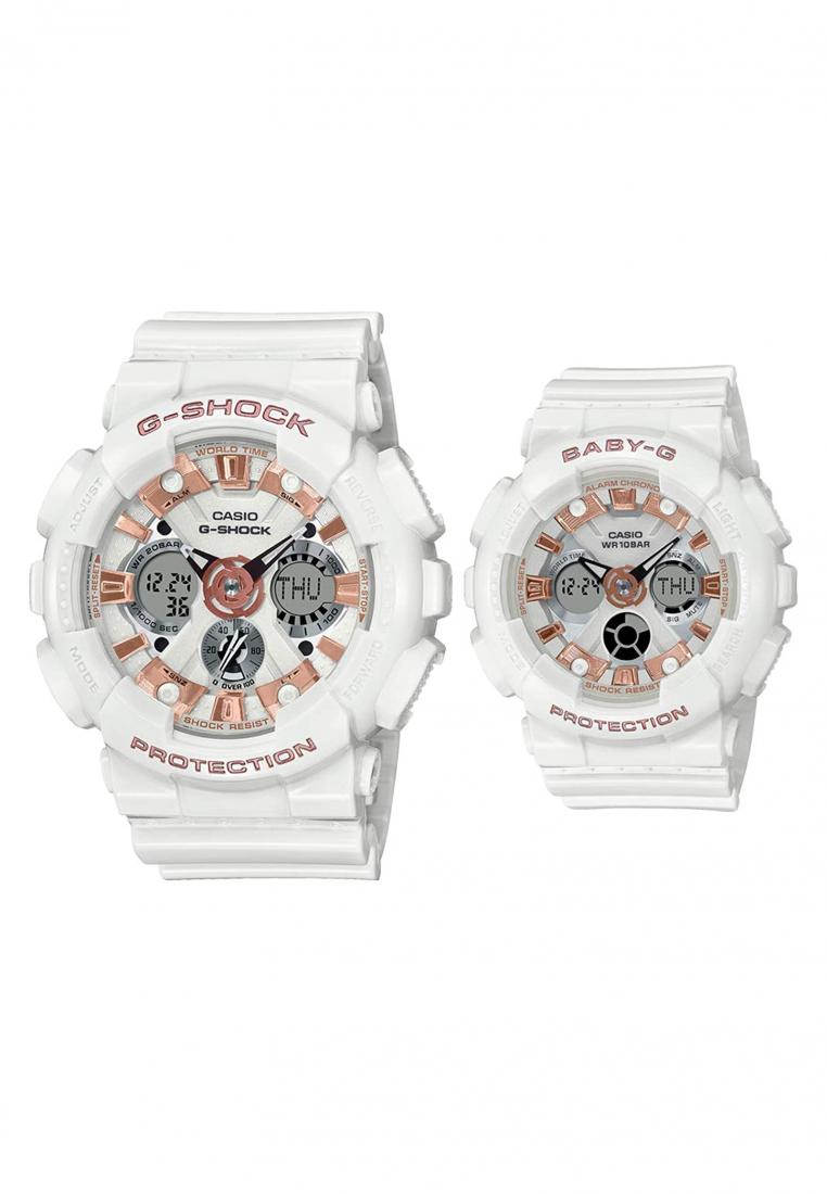 Casio G-shock Baby-g Couple Watch LOV-20A-7A Digital Analog Rubber Strap Watch-Watch Portal Philippines