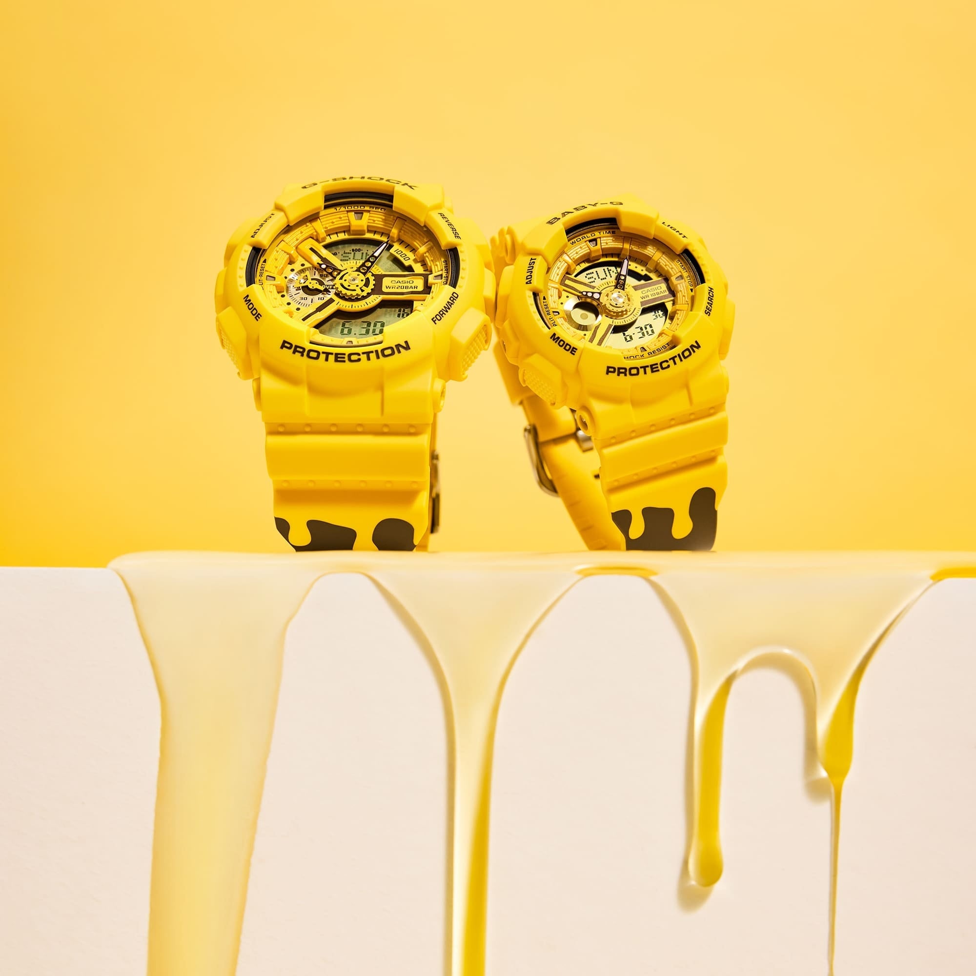 Casio G-Shock Baby-G Couple Watch SLV-22A-9A Digital Analog Rubber Strap Watch-Watch Portal Philippines