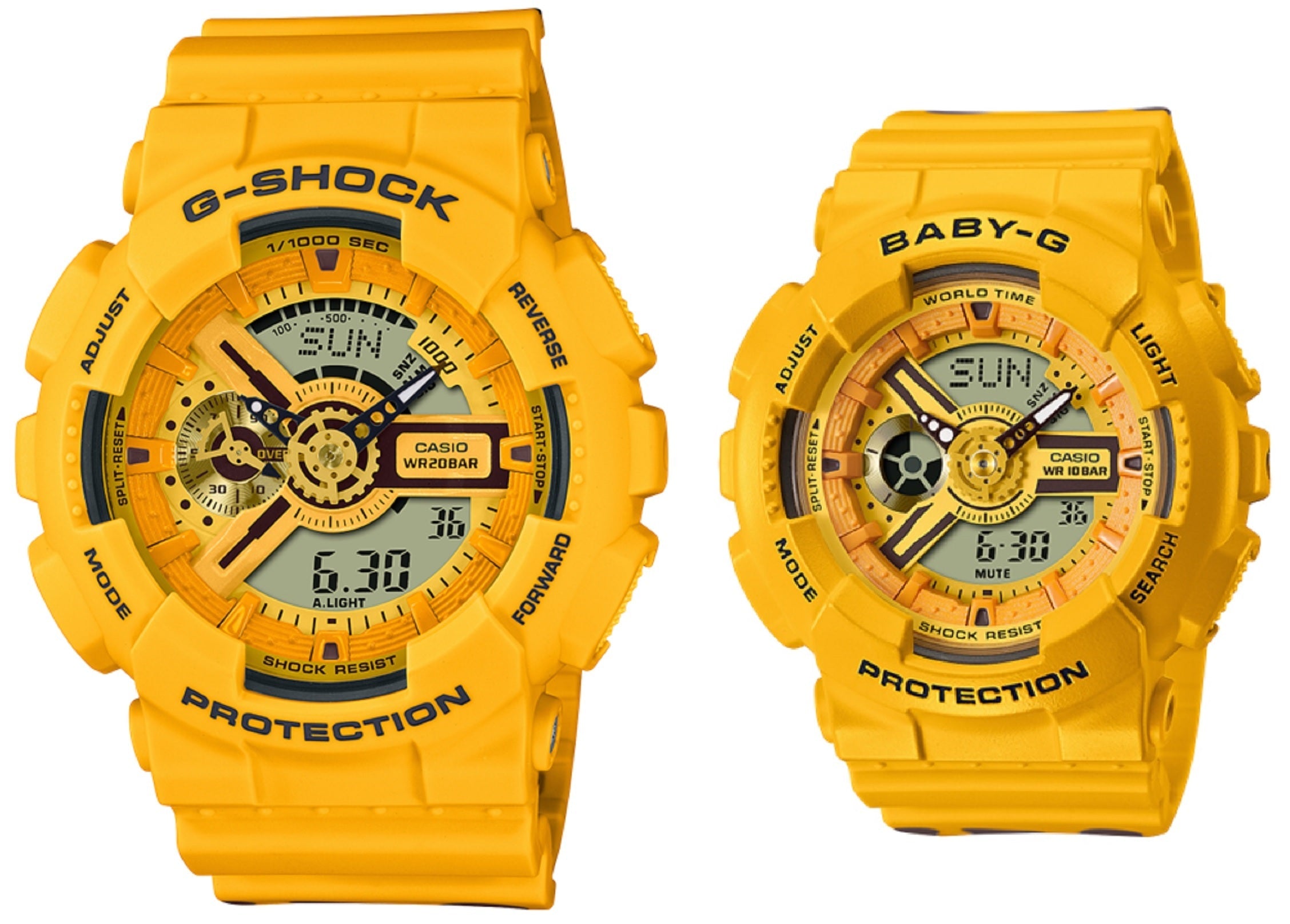 Casio G-Shock Baby-G Couple Watch SLV-22A-9A Digital Analog Rubber Str