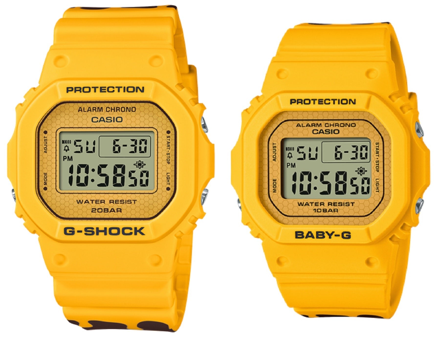Casio Digital Couple Watch Casio G-Shock Baby-G Couple Watch SLV