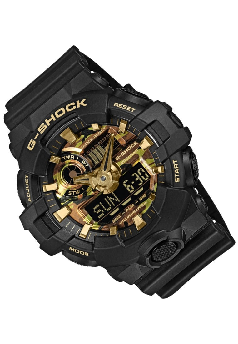 Casio G-shock "Bold Camo & Gold" Digital Analog Rubber Strap Watch for Men GA-700CF-1ADR-Watch Portal Philippines