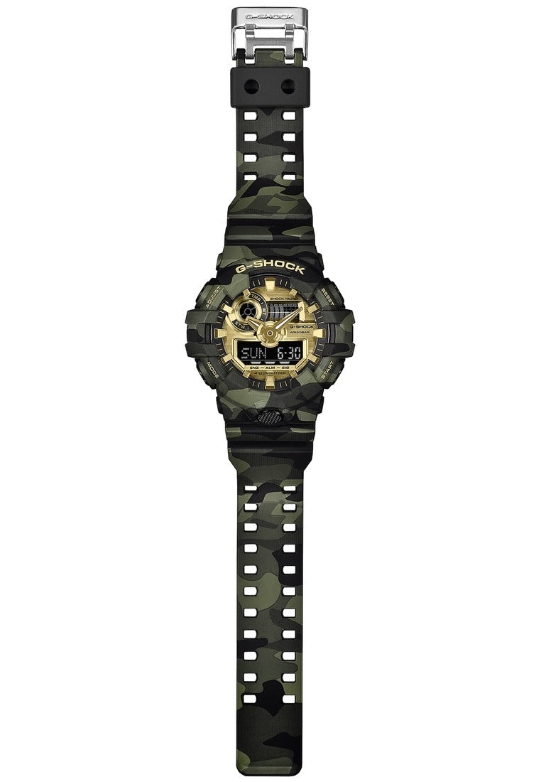 Casio G-shock "Bold Camo & Gold" Digital Analog Rubber Strap Watch for Men GA-700CMG-3ADR-Watch Portal Philippines