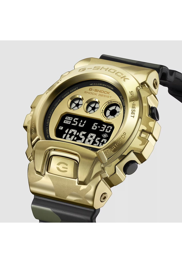 Casio G-shock "Bold Camo & Gold" Digital Rubber Strap Watch for Men GM-6900CMG-3DR-Watch Portal Philippines