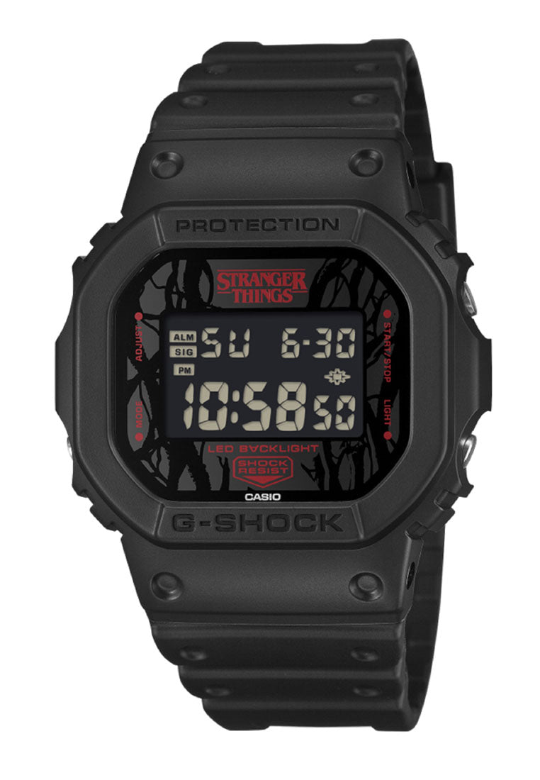 Casio G-shock DW-5600STT-1DR "Stranger Things" Digital Rubber Strap Watch For Men-Watch Portal Philippines