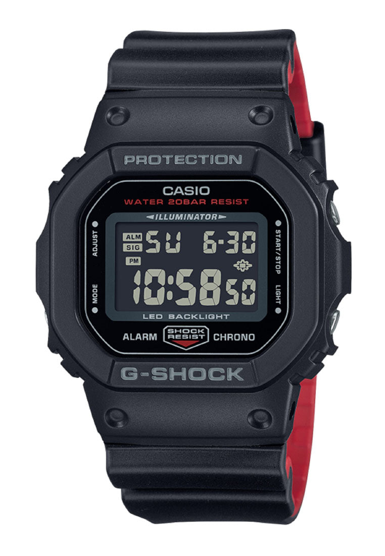Casio G-shock DW-5600UHR-1DR Digital Rubber Strap Watch For Men