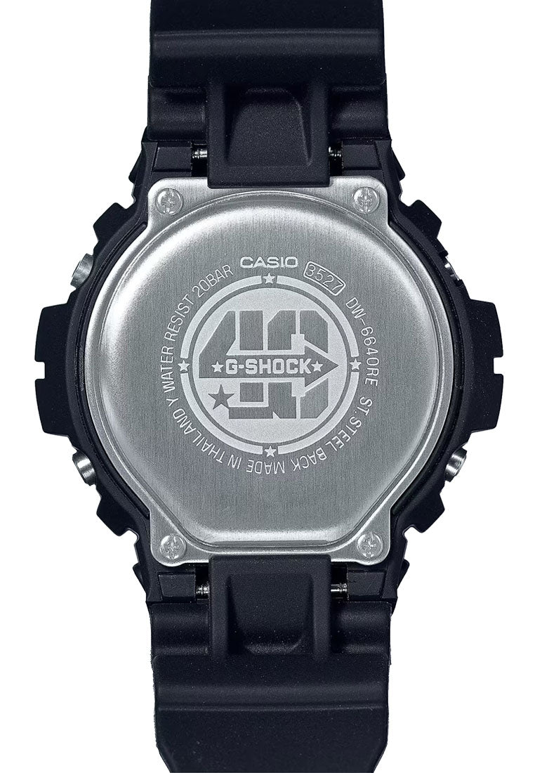 Casio G-Shock DW-6640RE-1DR 40th Anniversary Digital Rubber Strap Watch-Watch Portal Philippines