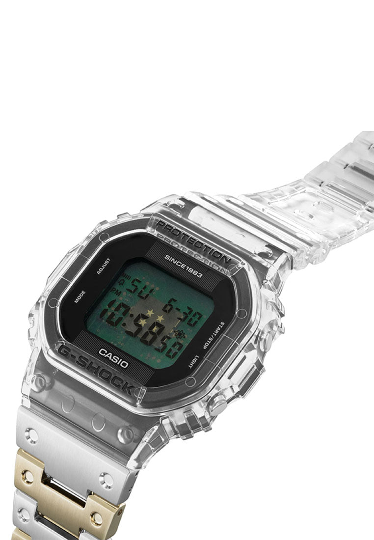 Casio G-Shock DWE-5640RX-7DR 40th Anniversary CLEAR REMIX Rubber Strap Watch For Men-Watch Portal Philippines