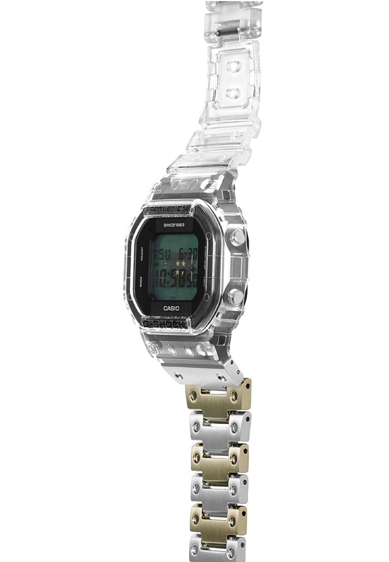 Casio G-Shock DWE-5640RX-7DR 40th Anniversary CLEAR REMIX Rubber Strap Watch For Men-Watch Portal Philippines