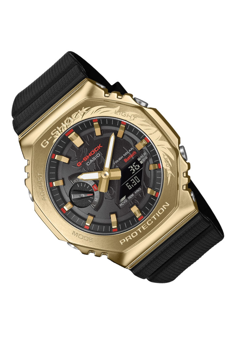 Casio G-shock G-Steel GBM-2100CX-9ADR Digital Analog Rubber Strap Solar Bluetooth Watch For Men-Watch Portal Philippines