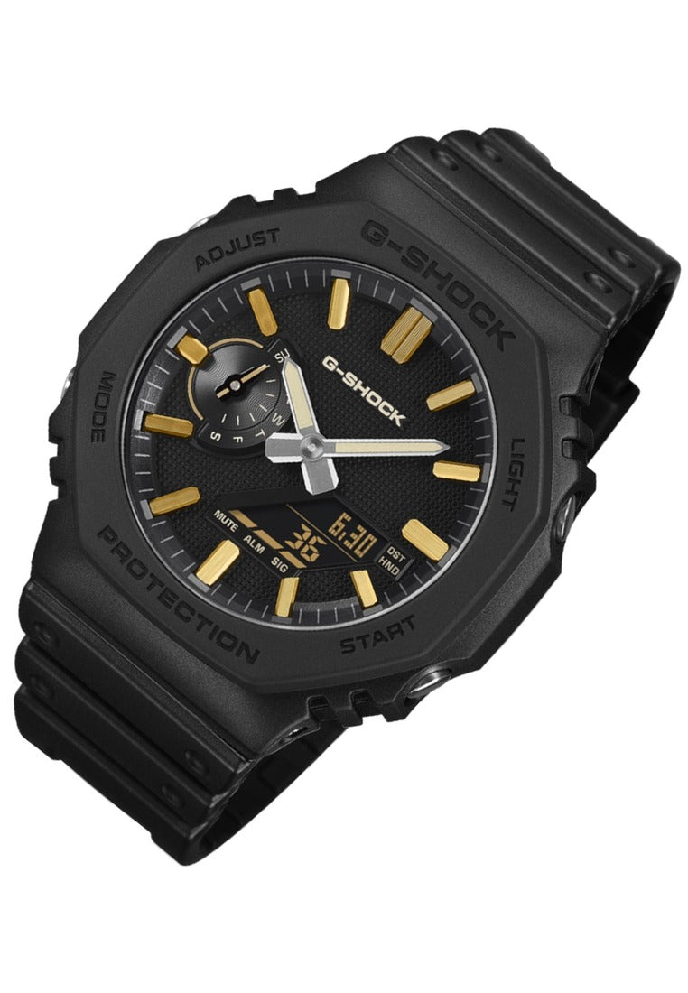 Casio G-shock G-Steel "Luxe Black" Digital Analog Rubber Strap Watch for Men GM-2100LXB-1A9DR-Watch Portal Philippines