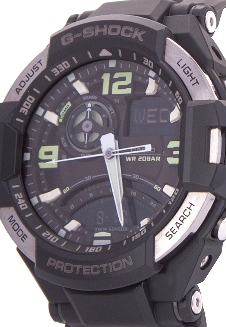 Casio G-shock GA-1000-1BDR Digital Analog Rubber Strap Watch For Men-Watch Portal Philippines