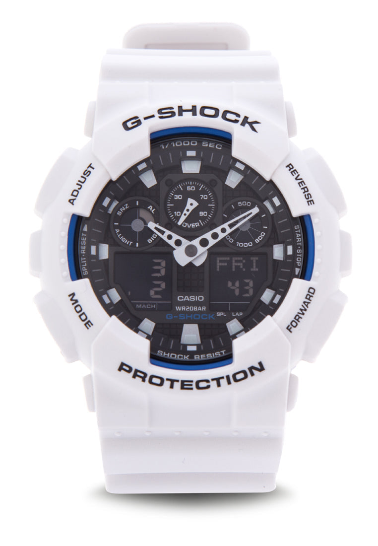 Casio G-shock GA-100B-7ADR Digital Analog Rubber Strap Watch For Men-Watch Portal Philippines