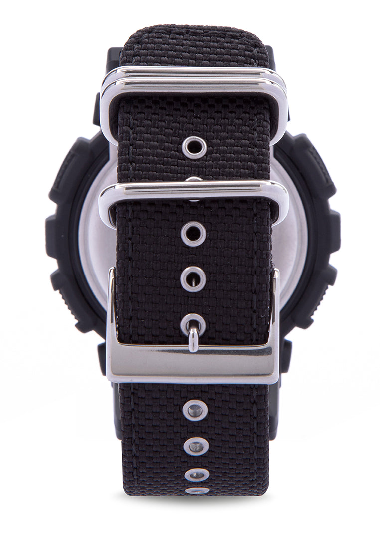 Casio G-shock GA-100BBN-1A Digital Analog Rubber Strap Watch For Men-Watch Portal Philippines