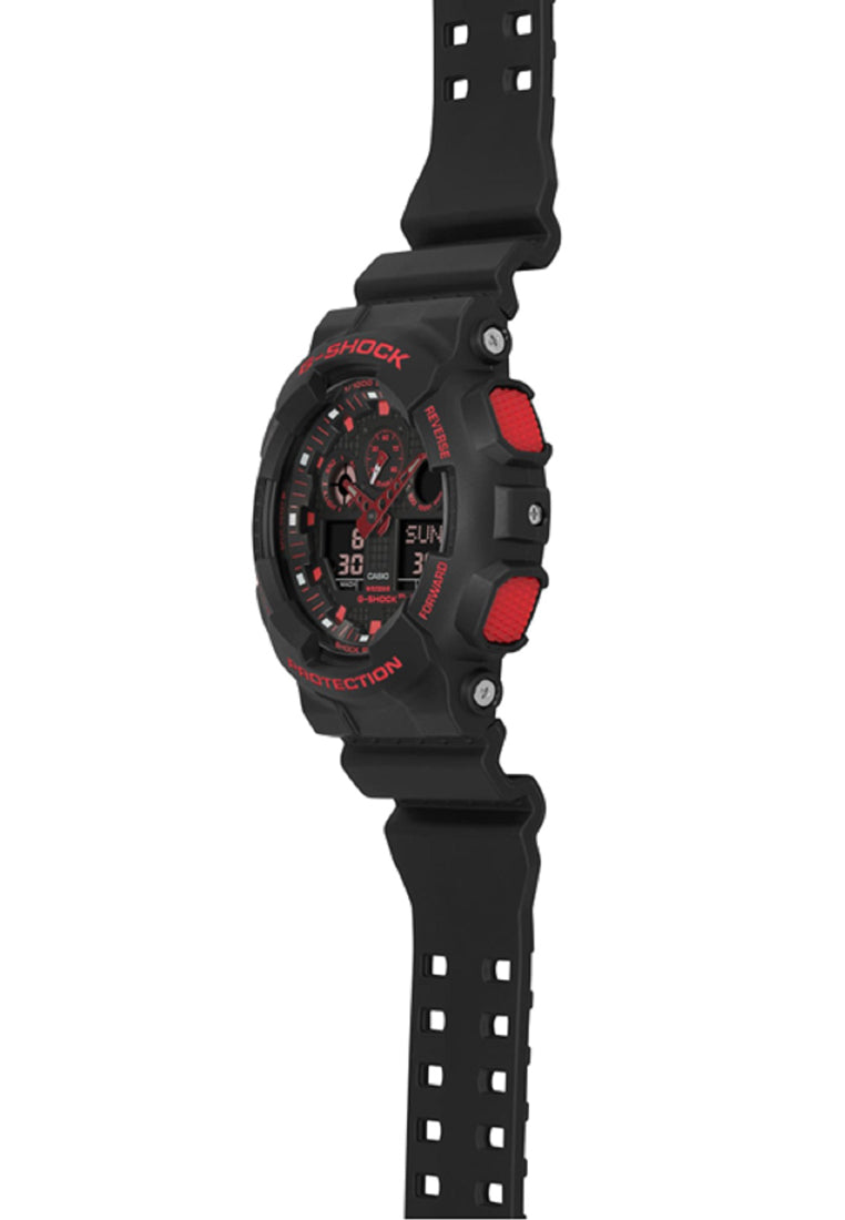 Casio G-shock GA-100BNR-1A Digital Analog Rubber Strap Watch For Men-Watch Portal Philippines
