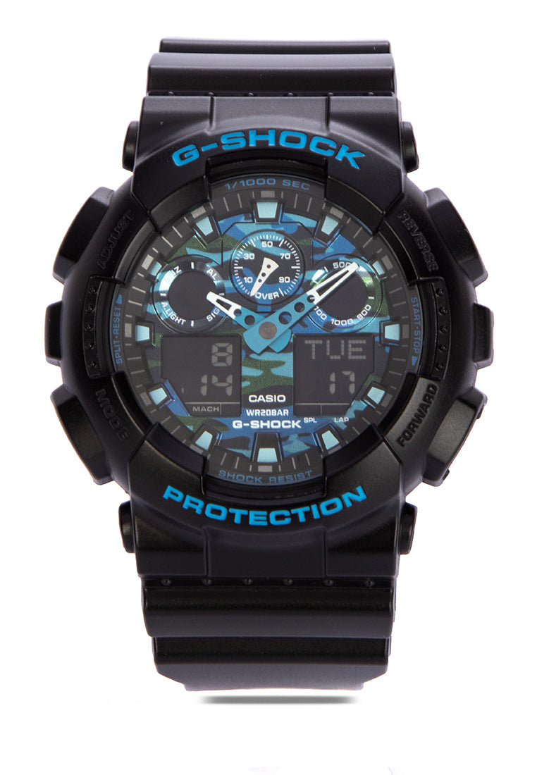 Casio G-shock GA-100CB-1A Digital Analog Rubber Strap Watch For Men-Watch Portal Philippines