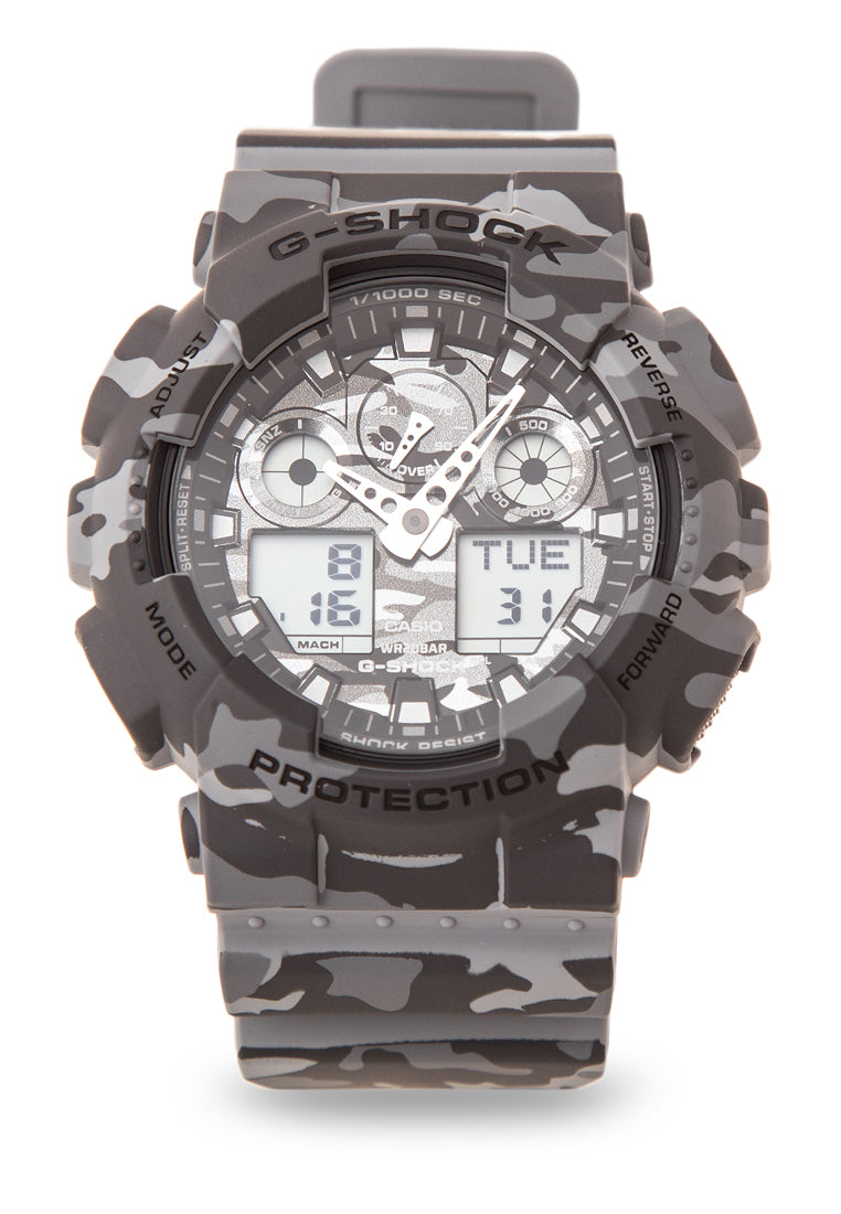 Casio G-shock GA-100CM-8A Digital Analog Rubber Strap Watch For Men-Watch Portal Philippines