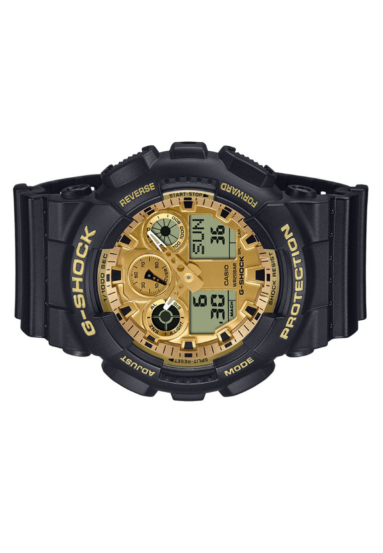 Casio G-shock GA-100GGB-1A9 Digital Analog Rubber Strap Watch for Men-Watch Portal Philippines