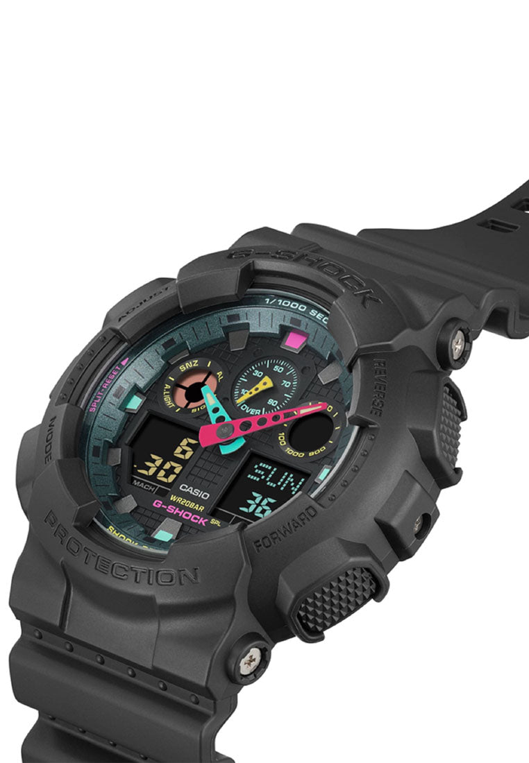 Casio G-shock GA-100MF-1A Digital Analog Rubber Strap Watch for Men-Watch Portal Philippines