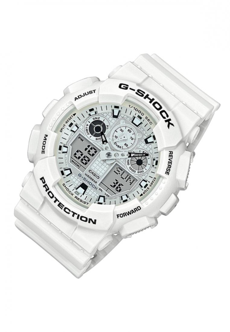 Casio G-shock GA-100MW-7A Digital Analog Rubber Strap Watch For Men-Watch Portal Philippines