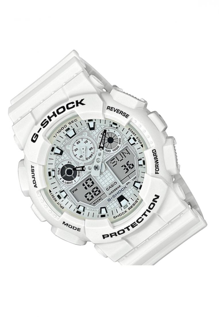 Casio G-shock GA-100MW-7A Digital Analog Rubber Strap Watch For Men-Watch Portal Philippines