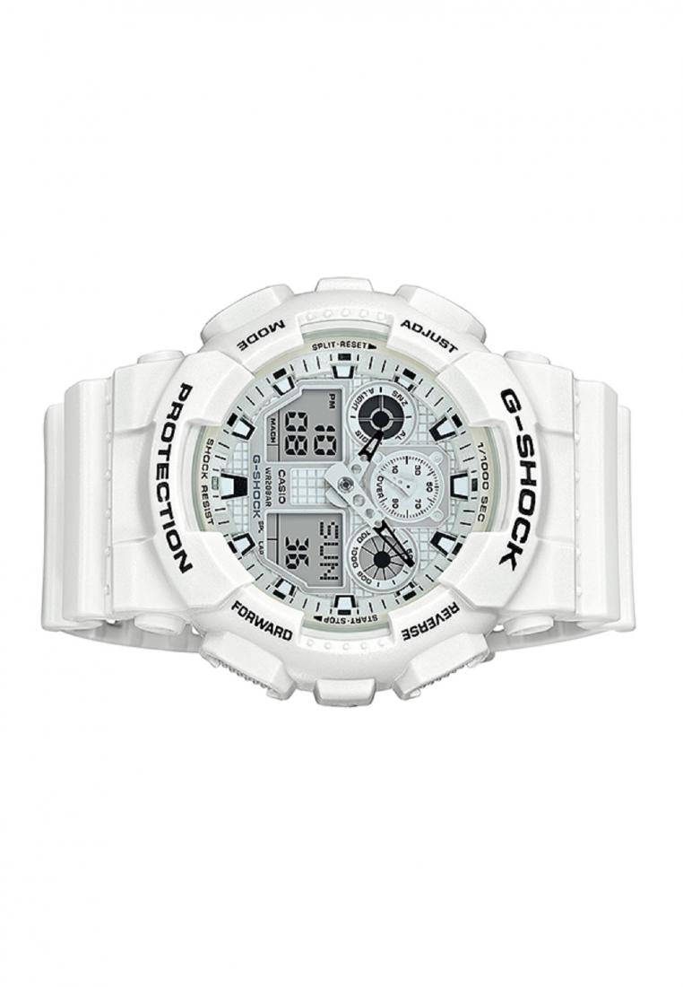 Casio G-shock GA-100MW-7A Digital Analog Rubber Strap Watch For Men-Watch Portal Philippines