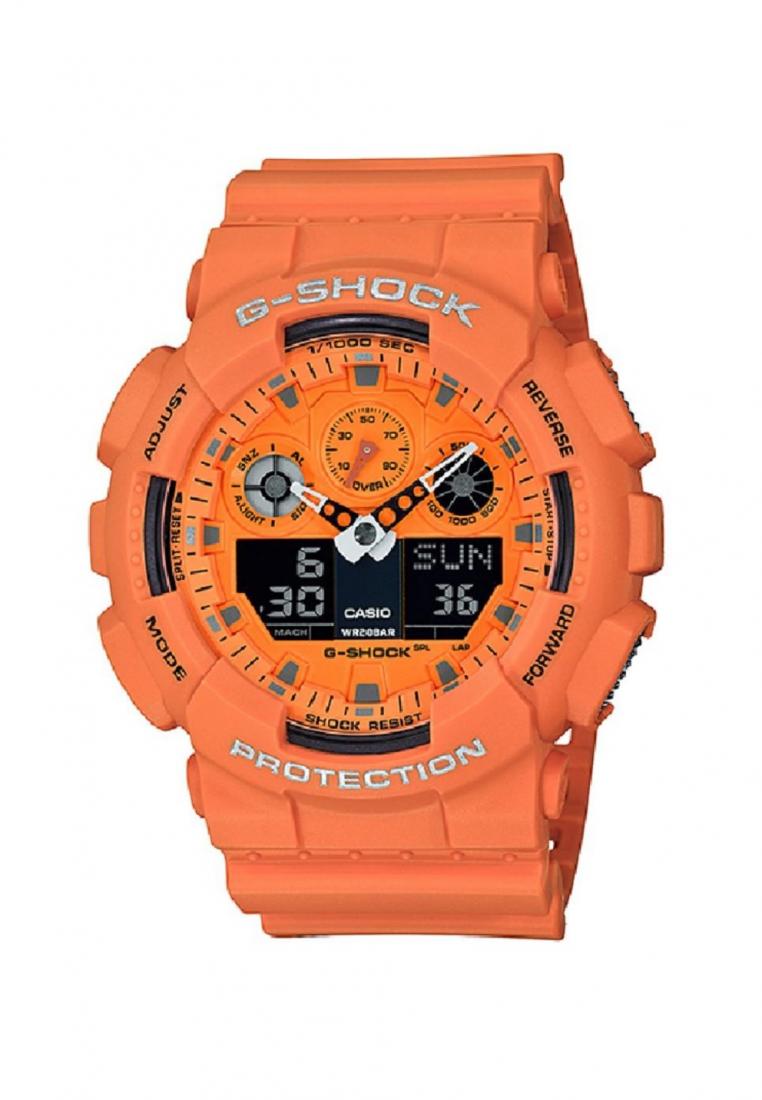 Casio G-shock GA-100RS-4A Digital Analog Rubber Strap Watch For Men-Watch Portal Philippines