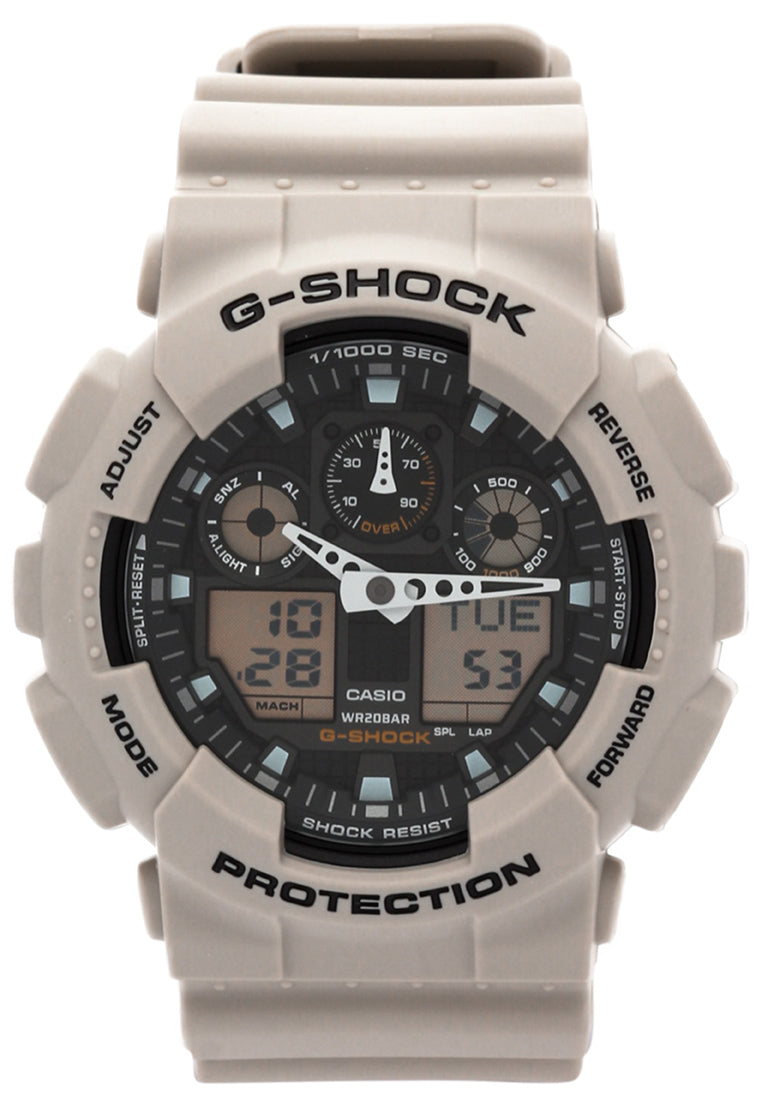Casio G-shock GA-100SD-8A Digital Analog Rubber Strap Watch For Men-Watch Portal Philippines