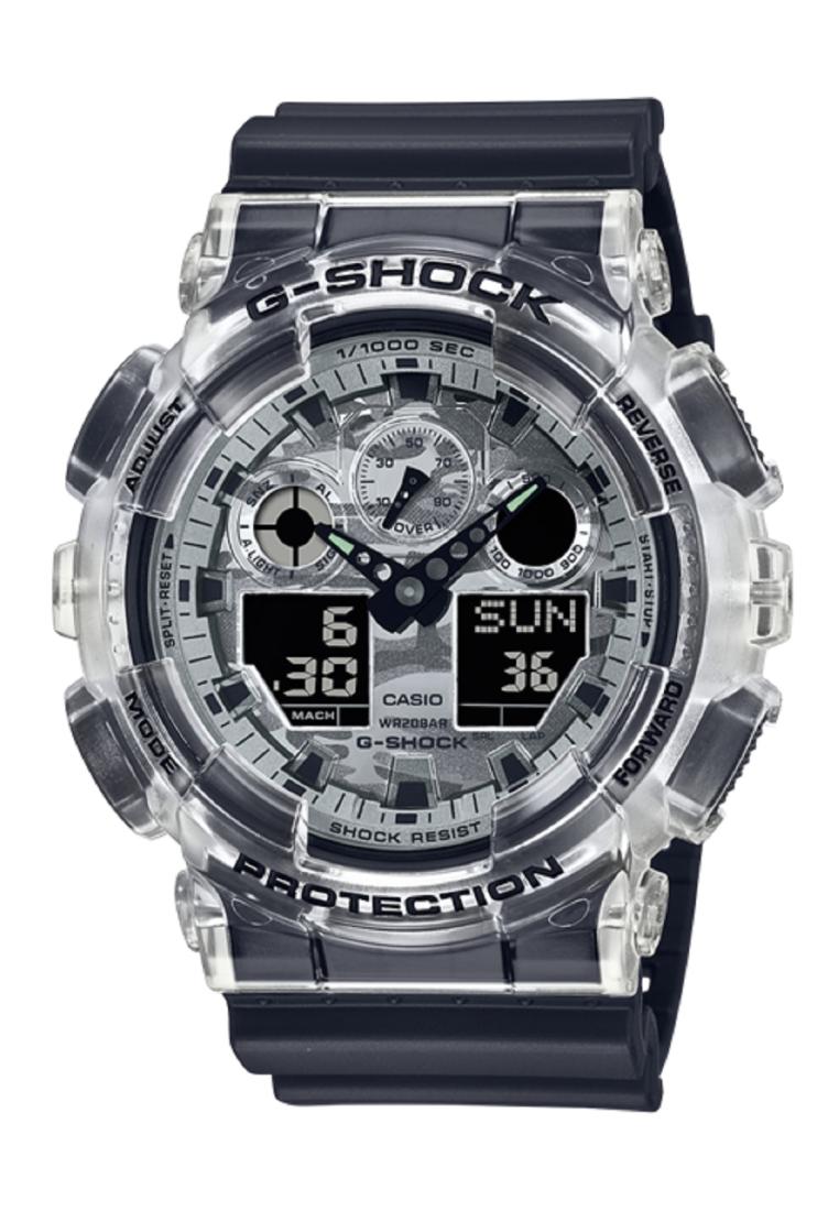 Casio G-shock GA-100SKC-1A Digital Analog Rubber Strap Watch For Men-Watch Portal Philippines