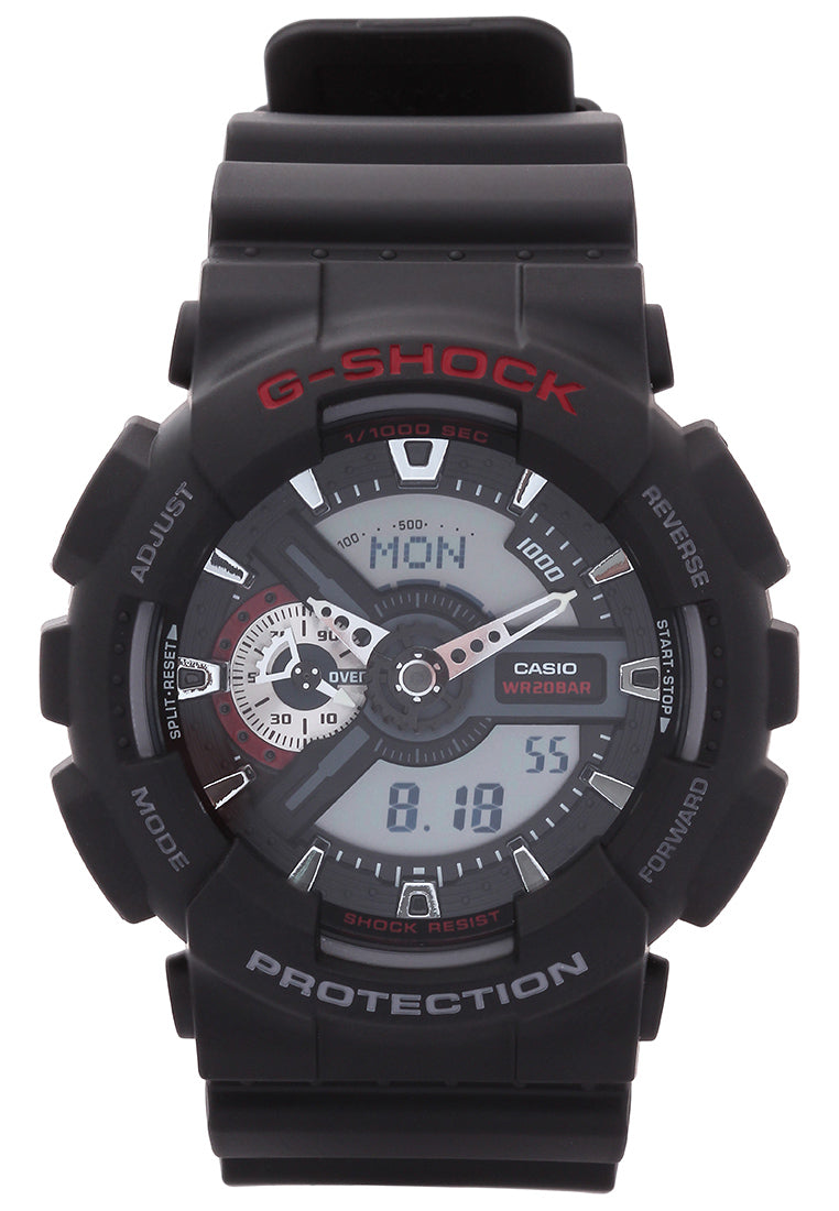 Casio G-shock GA-110-1ADR Digital Analog Rubber Strap Watch For Men-Watch Portal Philippines