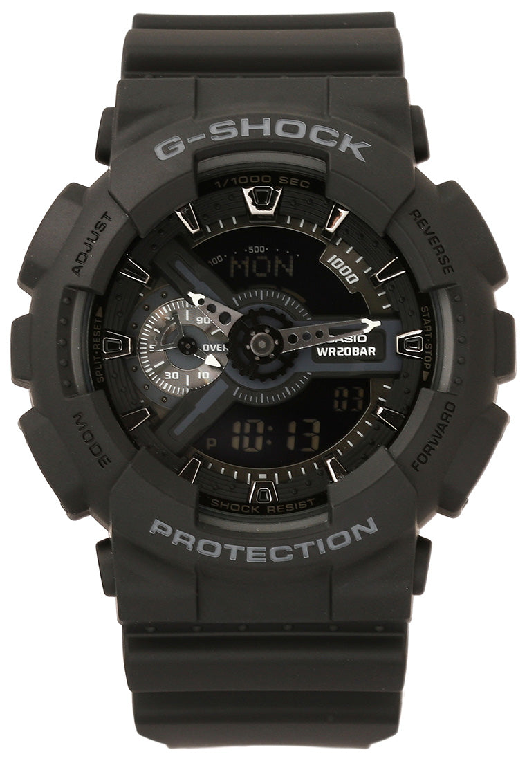Casio G-shock GA-110-1BDR Digital Analog Rubber Strap Watch For Men-Watch Portal Philippines