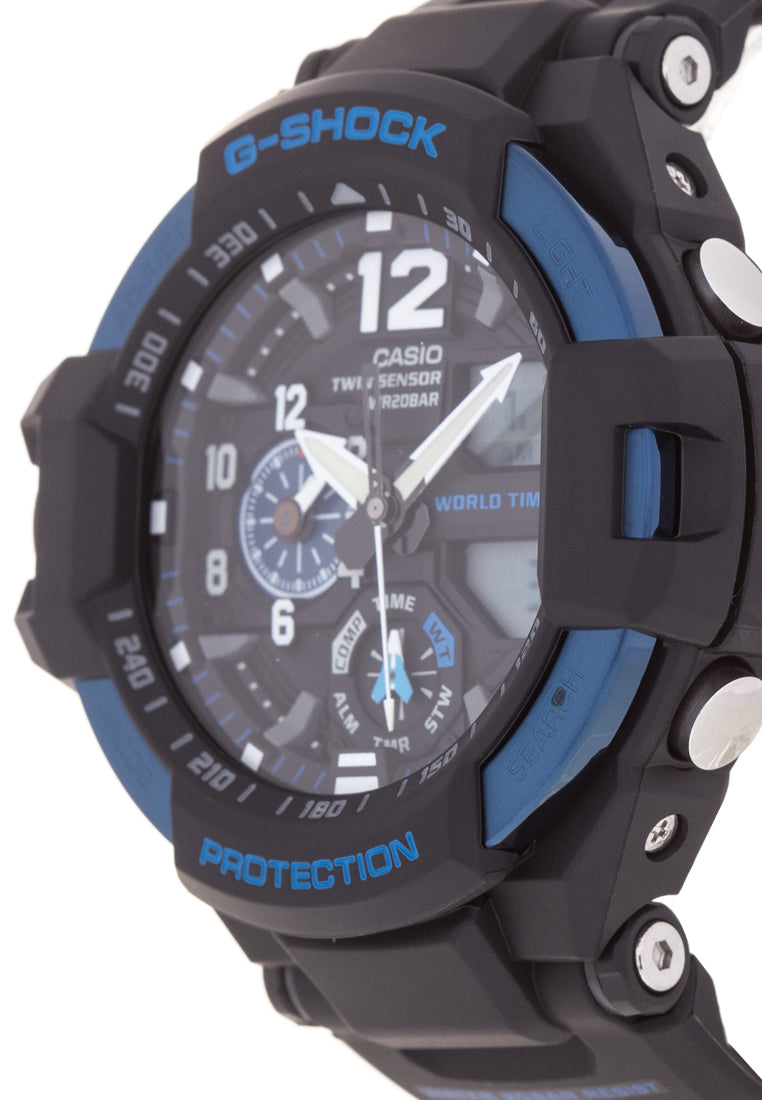 Casio G-shock GA-1100-2B Digital Analog Rubber Strap Watch For Men-Watch Portal Philippines
