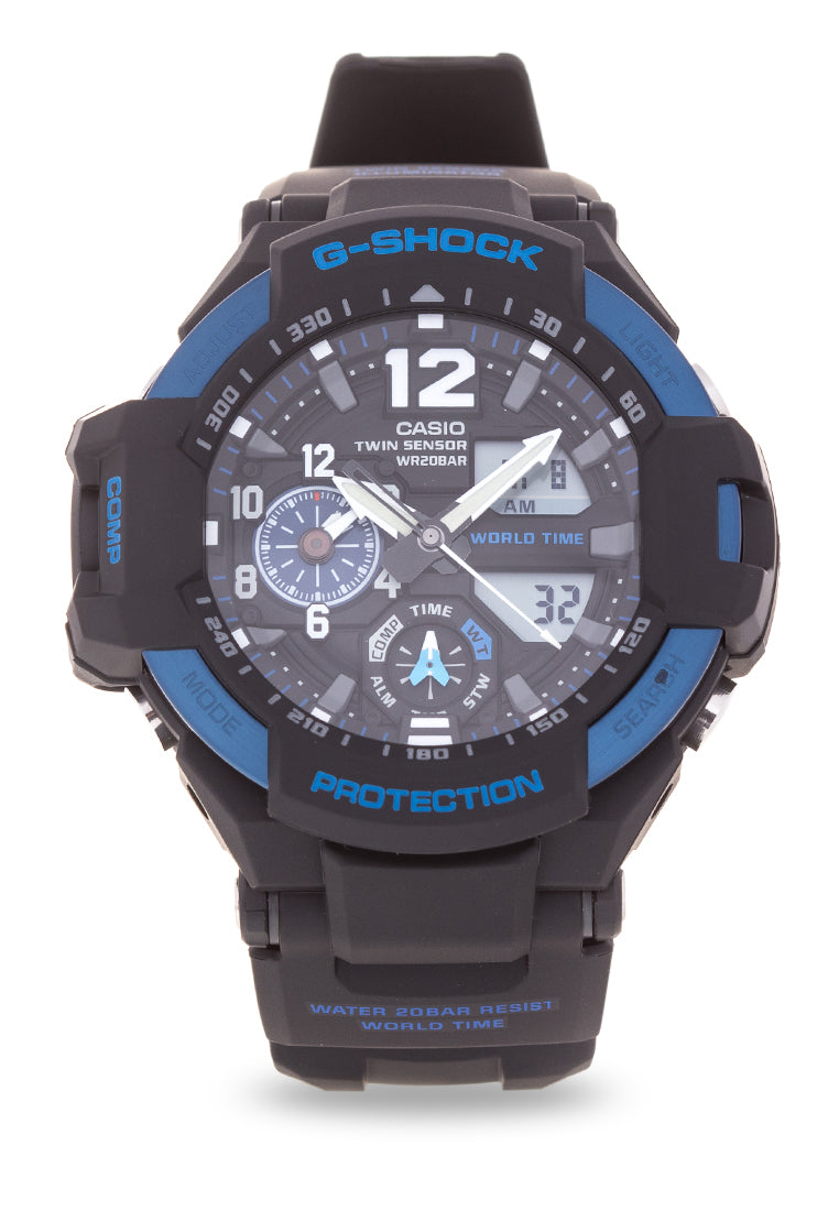 Casio G-shock GA-1100-2B Digital Analog Rubber Strap Watch For Men-Watch Portal Philippines