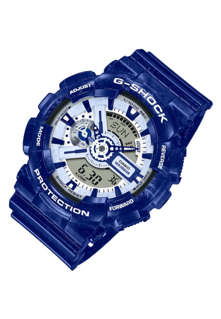 Casio G-shock GA-110BWP-2A Digital Analog Rubber Strap Watch For Men-Watch Portal Philippines