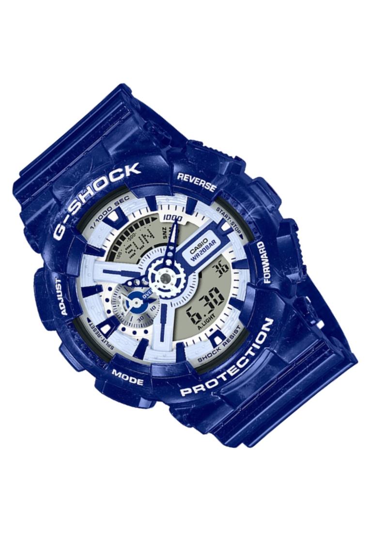 Casio G-shock GA-110BWP-2A Digital Analog Rubber Strap Watch For Men-Watch Portal Philippines