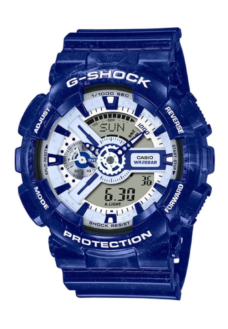 Casio G-shock GA-110BWP-2A Digital Analog Rubber Strap Watch For Men-Watch Portal Philippines