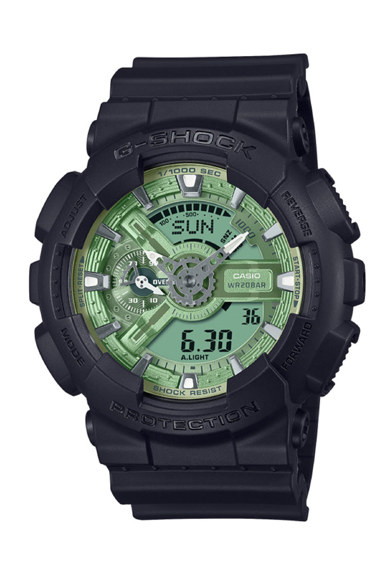 Casio G-shock GA-110CD-1A3 Digital Analog Rubber Strap Watch For Men-Watch Portal Philippines