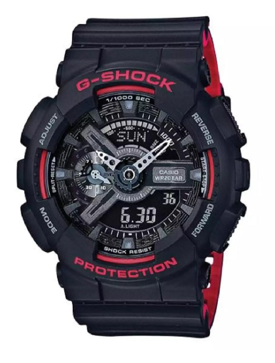 Casio G-shock GA-110HR-1A Digital Analog Rubber Strap Watch For Men-Watch Portal Philippines