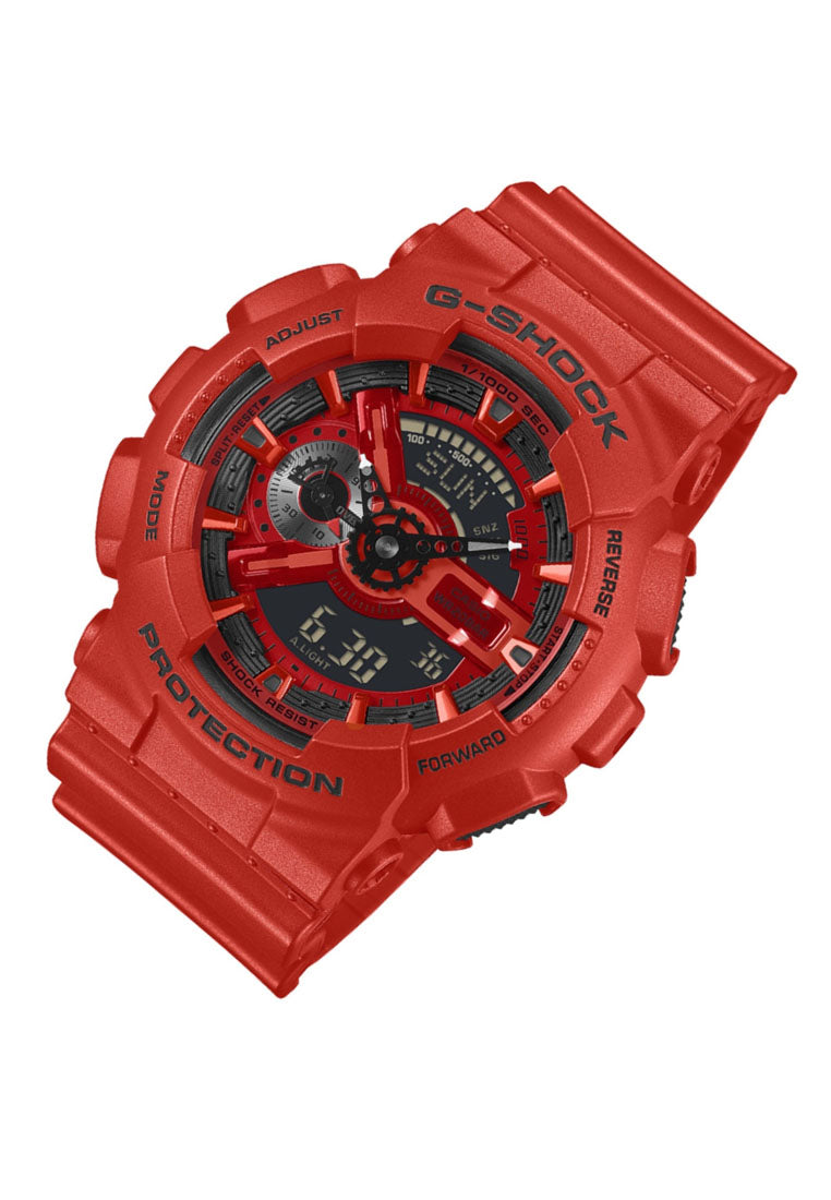 Casio G-shock GA-110RRB-4ADR Digital Analog Rubber Strap Watch For Men-Watch Portal Philippines