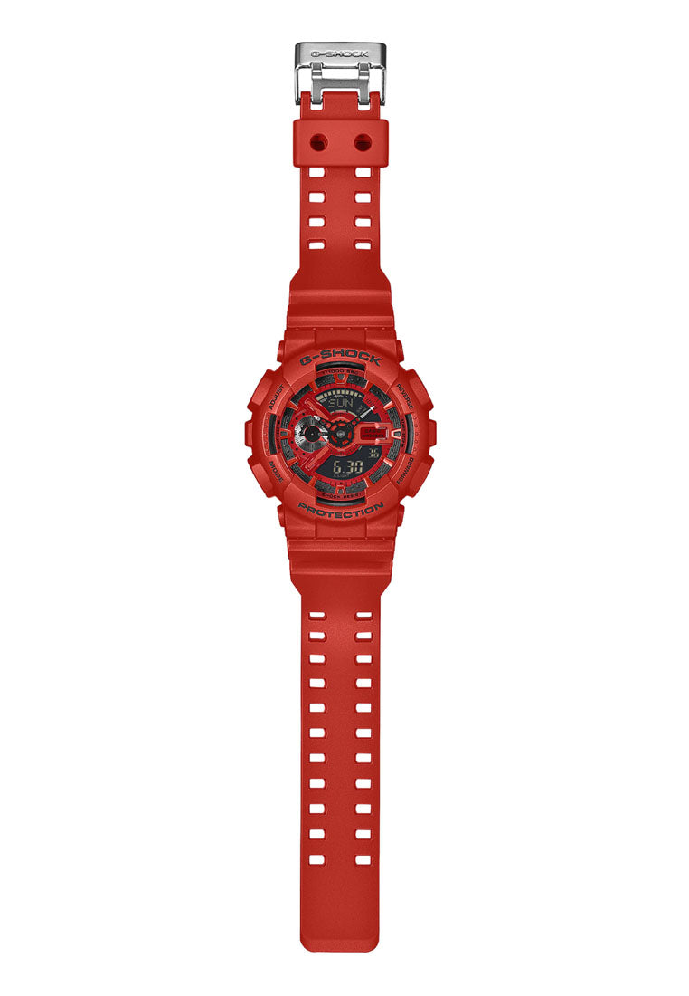 Casio G-shock GA-110RRB-4ADR Digital Analog Rubber Strap Watch For Men-Watch Portal Philippines