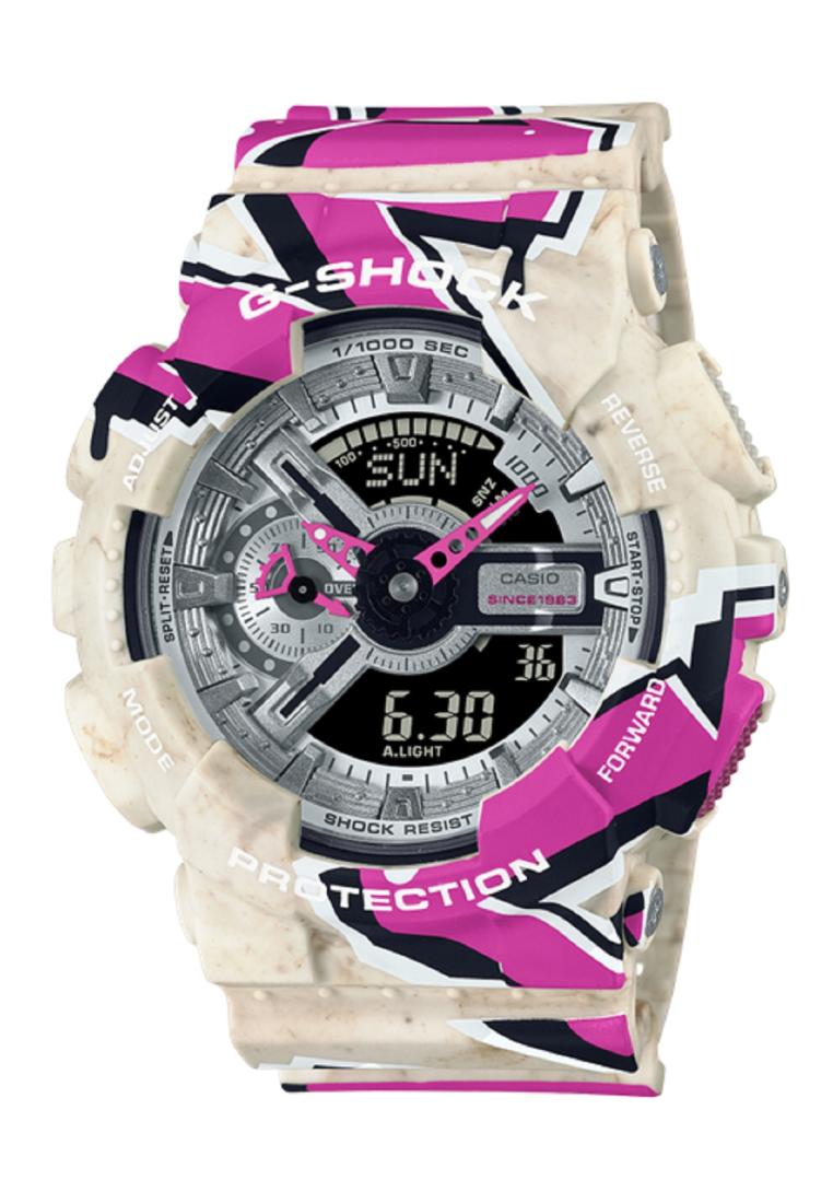 Casio G-shock GA-110SS-1A Digital Analog Rubber Strap Watch For Men-Watch Portal Philippines