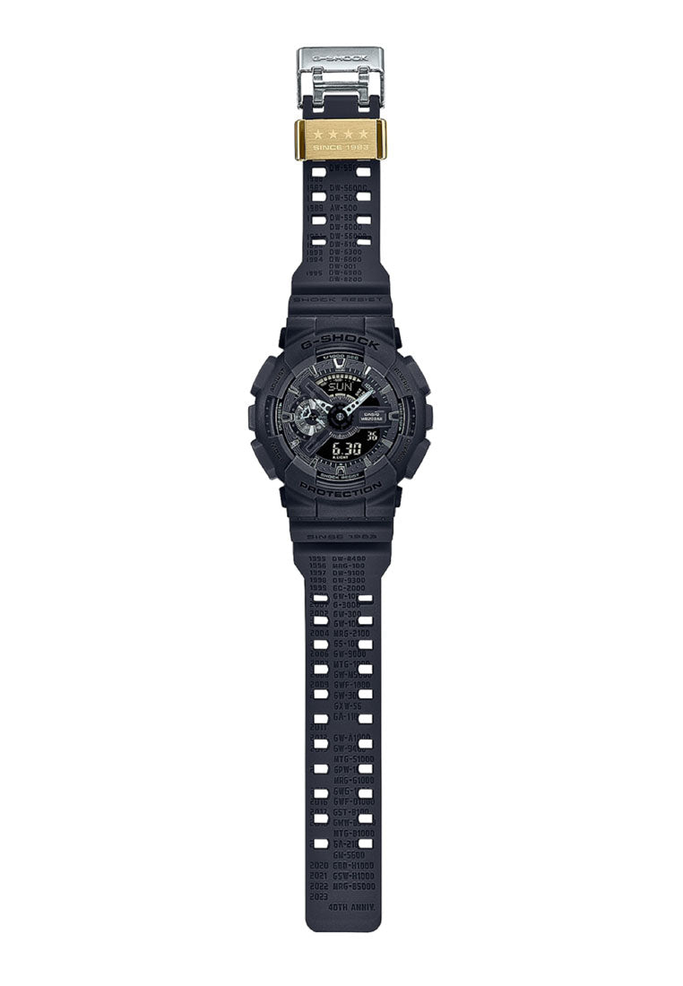 Casio G-shock GA-114RE-1A 40th Anniversary Remaster Black Digital Analog Watch For Men-Watch Portal Philippines