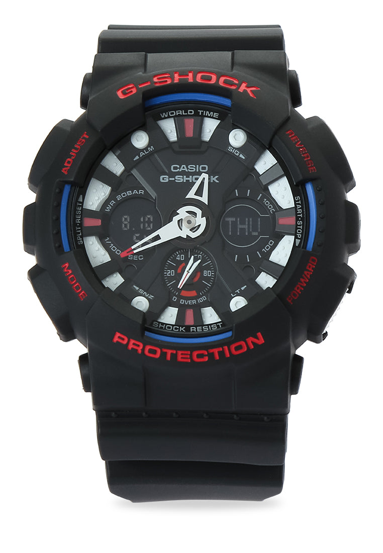 Casio G-shock GA-120TR-1A Digital Analog Rubber Strap Watch For Men-Watch Portal Philippines