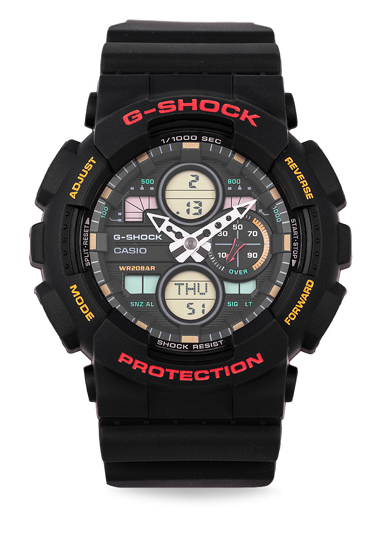 Casio G-shock GA-140-1A4 Digital Analog Rubber Strap Watch For Men-Watch Portal Philippines