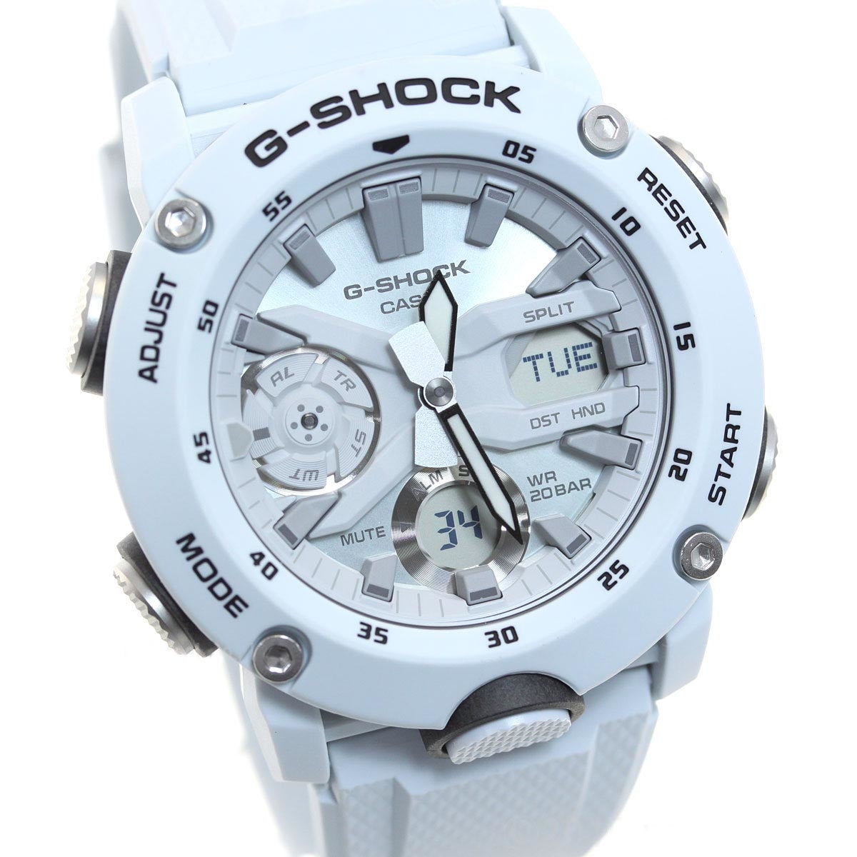 Casio G-shock GA-2000S-7A Digital Analog Rubber Strap Watch For Men-Watch Portal Philippines