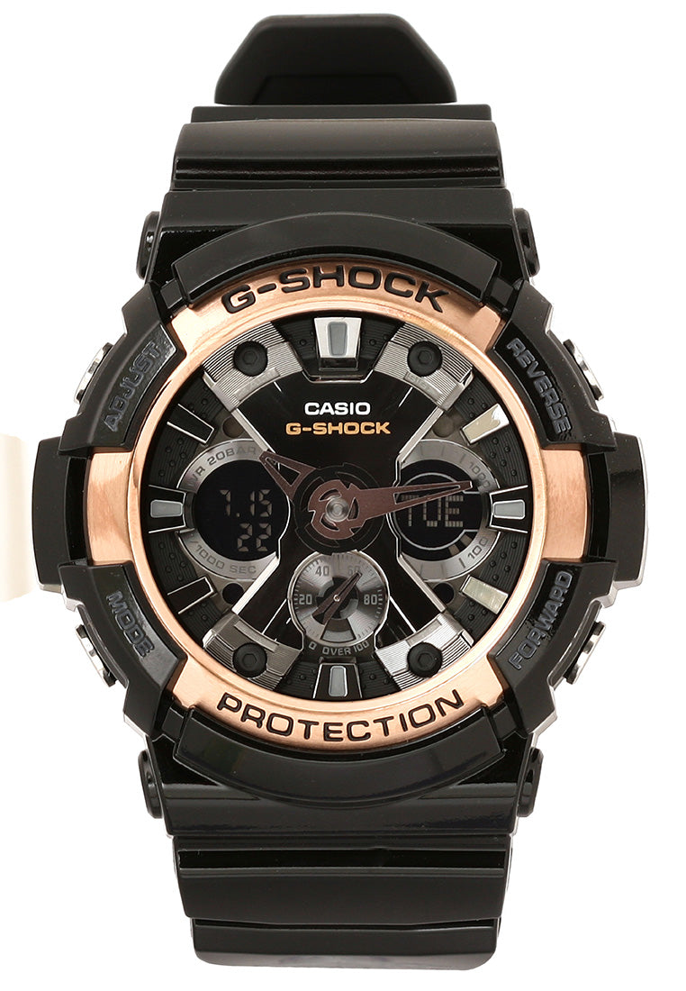 Casio G-shock GA-200RG-1ADR Digital Analog Rubber Strap Watch For Men-Watch Portal Philippines