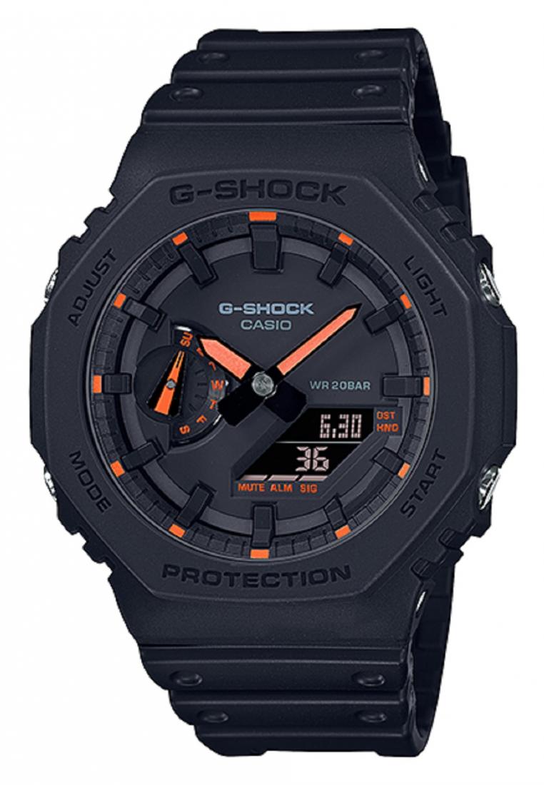 Casio G-shock GA-2100-1A4 Digital Analog Leather Strap Watch For Men-Watch Portal Philippines