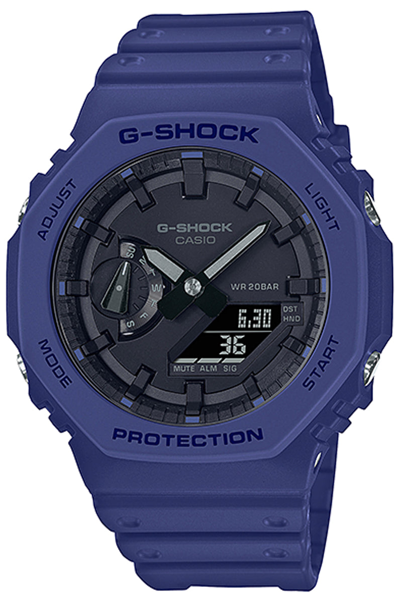 Casio G-shock GA-2100-2A Digital Analog Rubber Strap Watch For Men