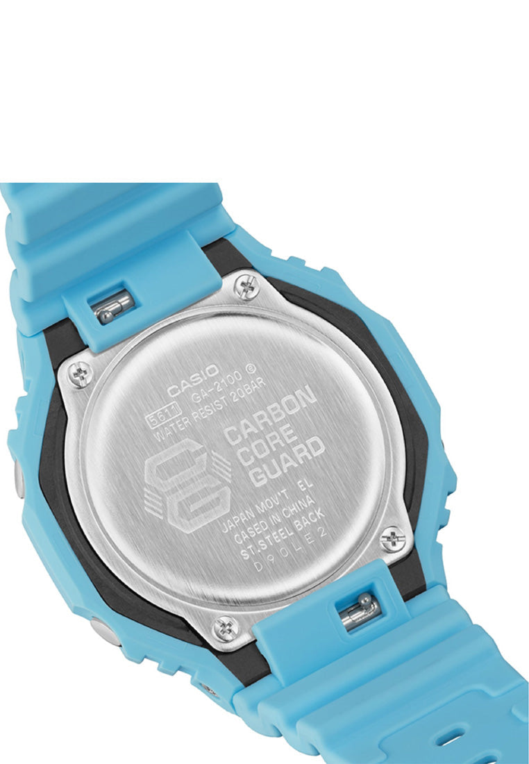 Casio G-shock GA-2100-2A2 Digital Analog Rubber Strap Watch For Men-Watch Portal Philippines