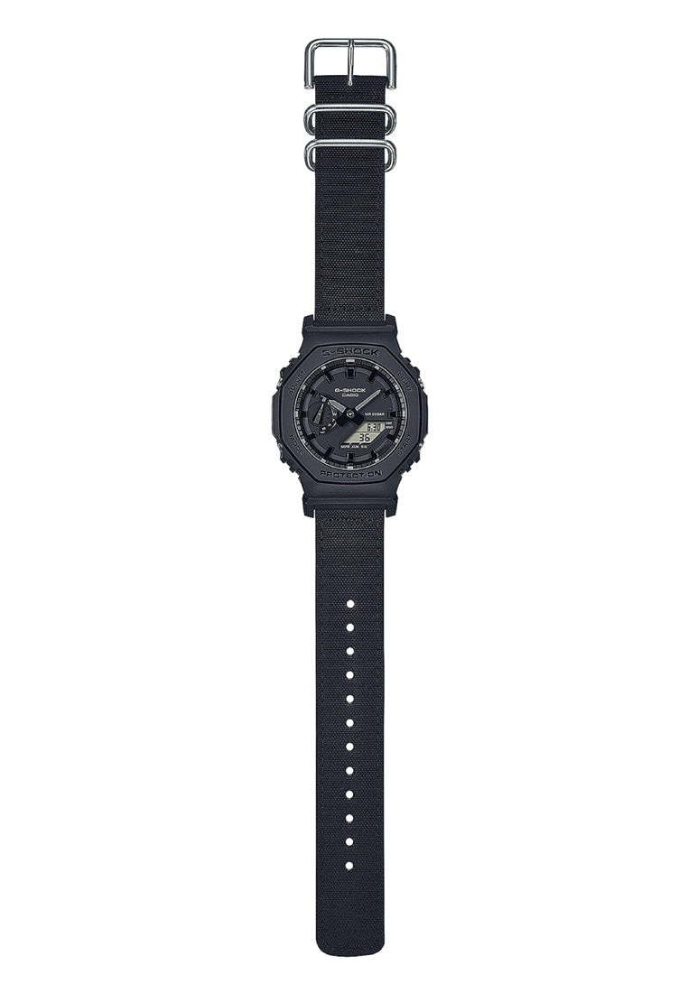 Casio G-shock GA-2100BCE-1A Digital Analog Nylon Strap Watch For Men-Watch Portal Philippines